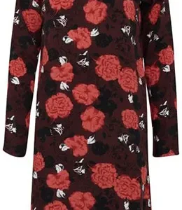 Abito Viscosa Floreale Bordeaux. ICHI art. 20107448