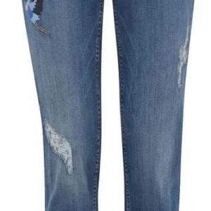 B. Young Jeans donna con ricamo