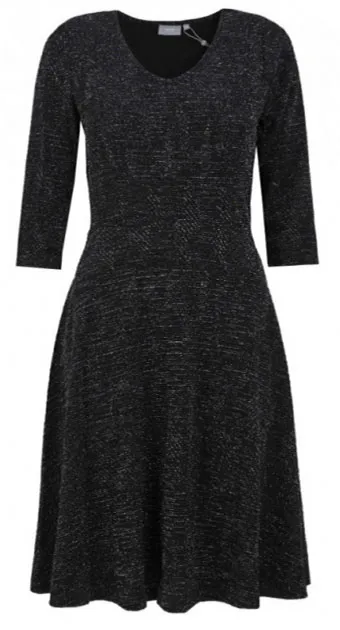 B. Young Abito donna filo metallico dorato