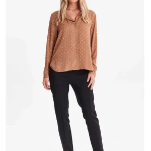 B.Young Blusa Donna con bottoncini a pois bianchi art.20807486