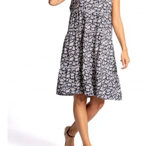 Egatex Abito smanicato stampa fiori