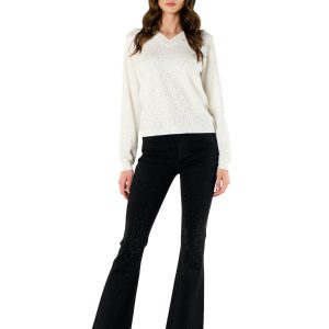 Jeans cascata diamanti