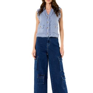 Gilet maglia bouclette