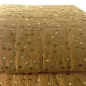 ANNETTE QUILT MATRIMONIALE POIS 2455T ORO