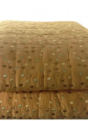 ANNETTE QUILT MATRIMONIALE POIS 2455T ORO