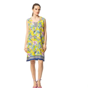 Egatex Abito senza maniche stampato – Fiore