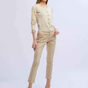 Jeans drill rombi diamanti