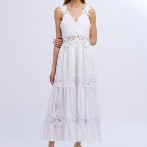 Abito cotone e ricami