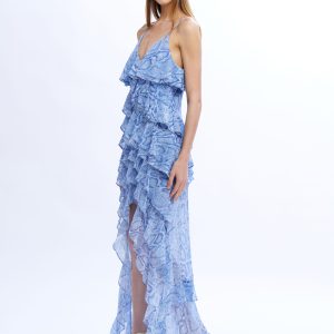 Abito Elsa lungo con balze