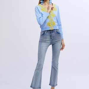 Jeans diamanti rainbow