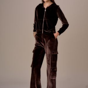 Pantalone ciniglia con tasconi