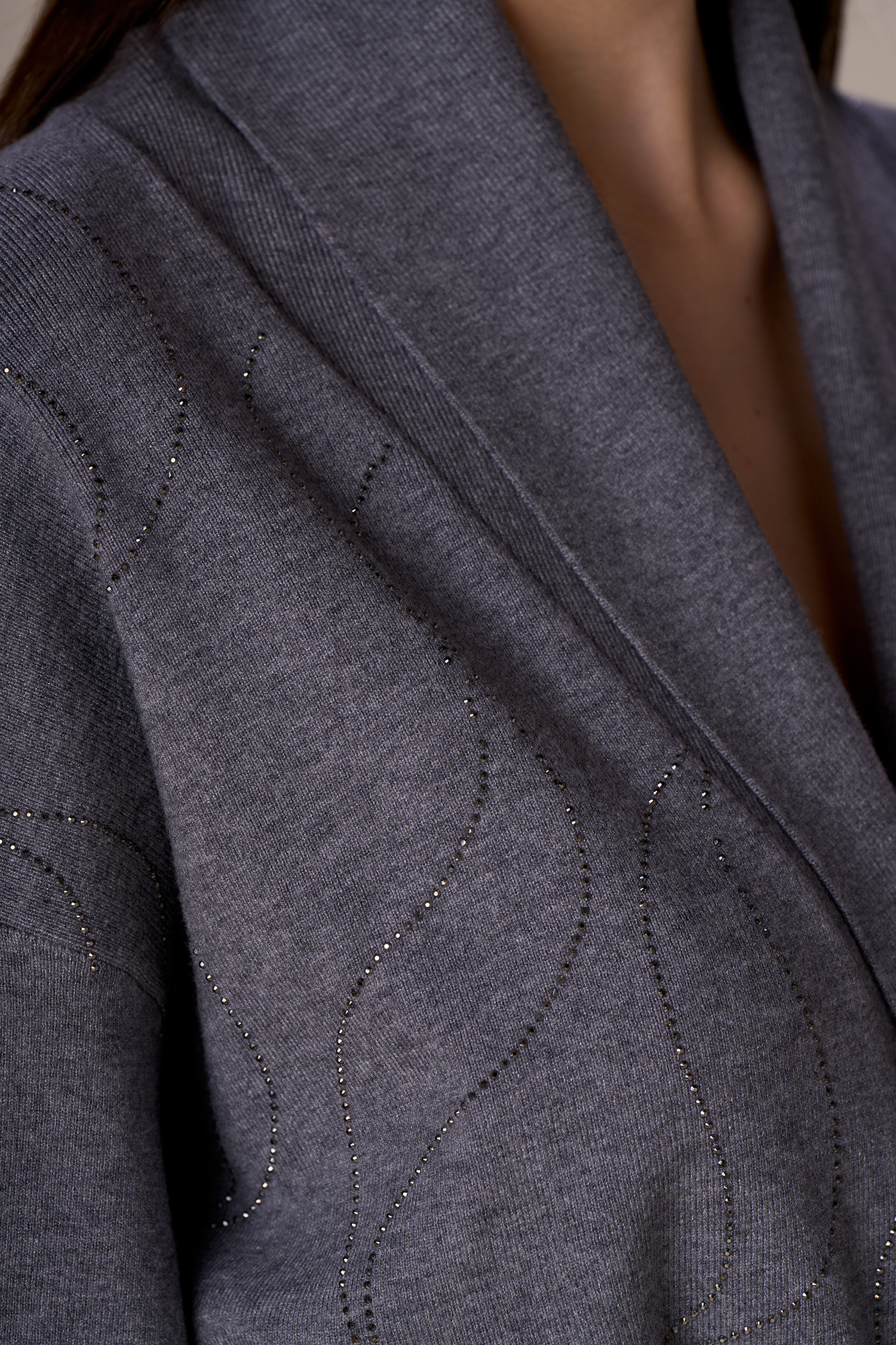 Maxi cardigan onde diamanti - immagine 5