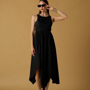 Abito ampio cotone uni