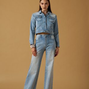 Jeans diamanti rainbow