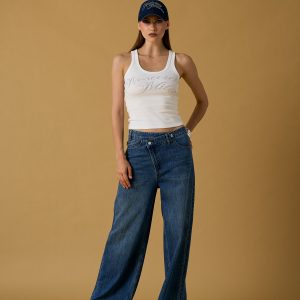 Jeans cross maxi logo