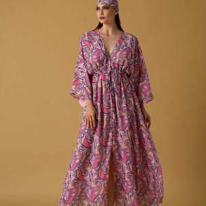 Abito lungo scollo V