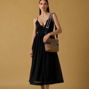 Abito lungo scollo V