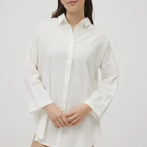 Ysabel Mora Camicia a maniche lunghe in cotone fluido