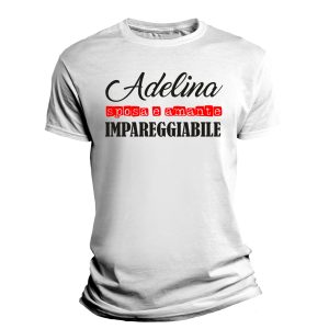 Tshirt AMICI MIEI Adelina Sposa e Amante Impareggiabile – Film Italiani – Magliette Simpatiche – Idea Regalo