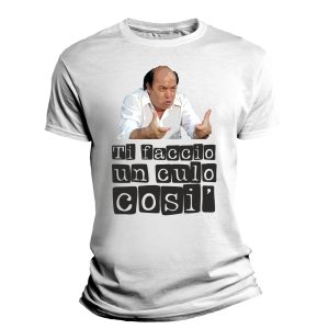 Tshirt LINO BANFI  Ti Faccio un C**o Così – Banfi – Battute Divertenti – Magliette Simpatiche – Idea Regalo
