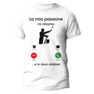 Tshirt Mestieri Divertente – Imbianchino – La Mia Passione mi chiama e io Devo Andare – Idea Regalo Uomo