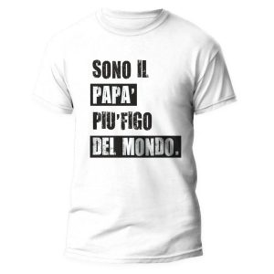 Maglietta Festa del Papà – Sono il Papà più figo del Mondo – Festa del Papà – Idee Regalo Papà – Regalo Papà Originale – Papà Regalo Originale