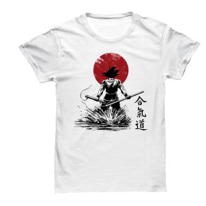T-shirt SonGoku – Magliette Uomo Donna Bambino – Bastone magico – Simpatica Tshirt – Cartoni anni 90
