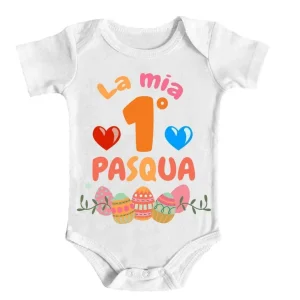 Body Neonato Pasqua – Body Buona Pasqua – Baby – Idee regalo Neonati
