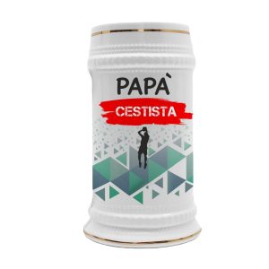 Boccale in ceramica Papà Cestista – Festa del Papà – Idea Regalo Papà Cestista – Boccale Papà – Idea Regalo Papà – Regalo Compleanno Papà – Gadget Cestista