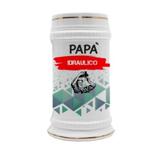 Boccale in ceramica Papà Idraulico – Festa del Papà – Idea Regalo Papà Idraulico – Boccale Papà – Idea Regalo Papà – Regalo Compleanno Papà – Gadget Idraulico