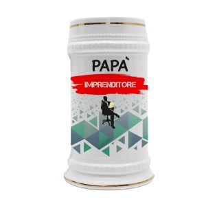 Boccale in ceramica Papà Imprenditore – Festa del Papà – Idea Regalo Papà Imprenditore – Boccale Papà – Idea Regalo Papà – Regalo Compleanno Papà – Gadget Imprenditore