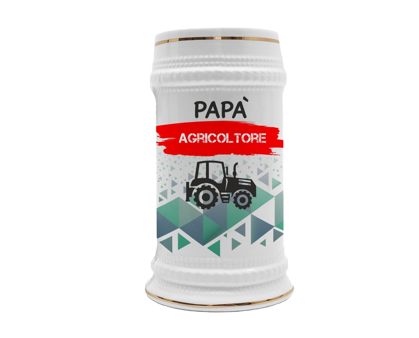 Boccale in ceramica Papà Agricoltore – Festa del Papà – Idea Regalo Papà Agricoltore – Boccale Papà – Idea Regalo Papà – Regalo Compleanno Papà – Gadget Agricoltore