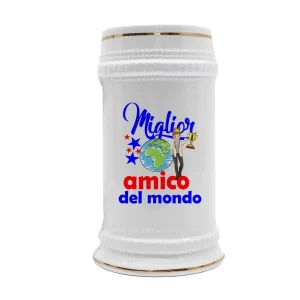 Boccale Amico – Compleanno Amico – Miglior Amico del Mondo – Regali Amico – Boccale Ceramica Amico – Idee Regalo Amico – Regalo Amico Compleanno