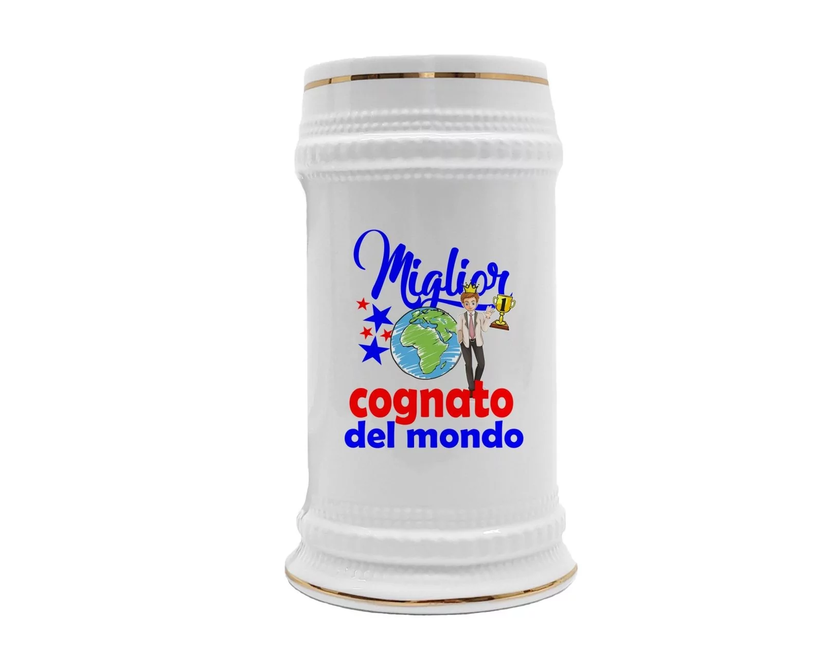 Boccale Cognato – Compleanno Cognato – Miglior Cognato del Mondo – Regali Cognato – Boccale Ceramica Cognato – Idee Regalo Cognato – Regalo Cognato Compleanno - immagine 2