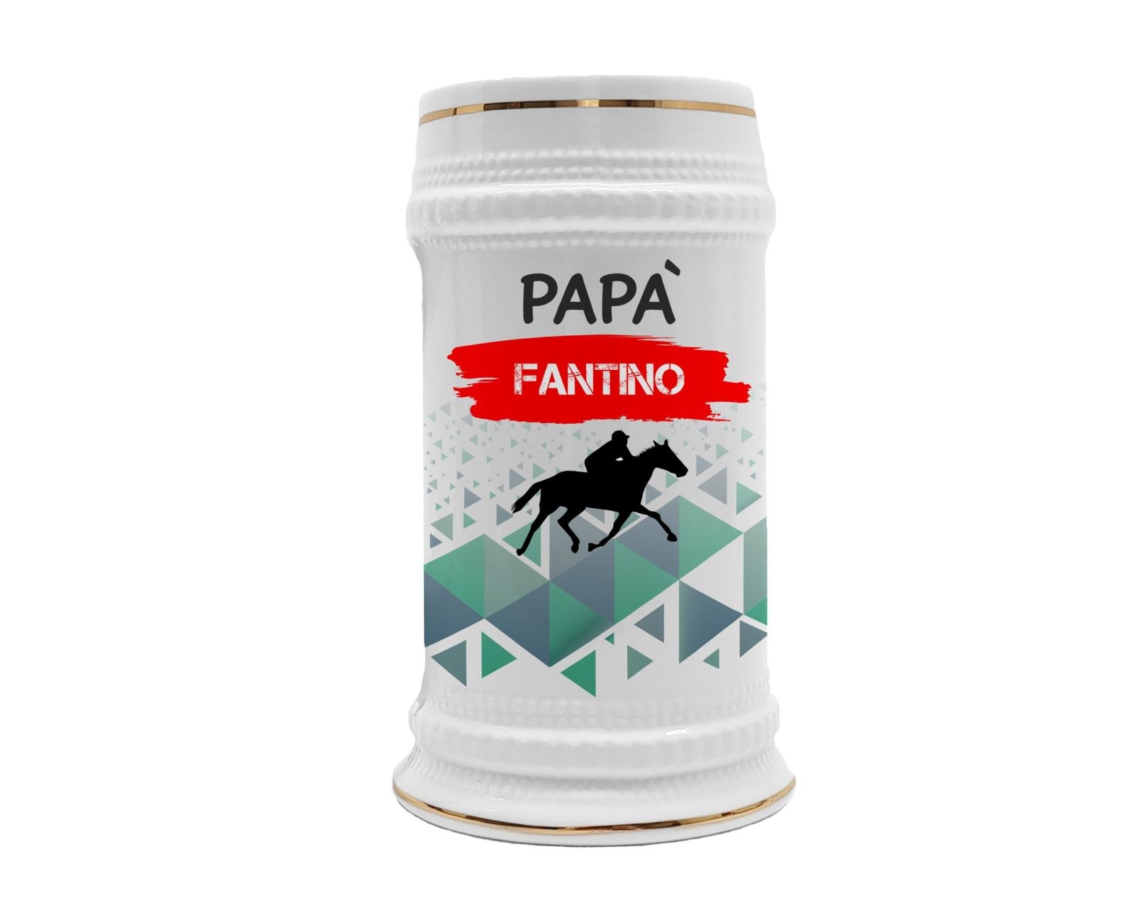 Boccale in ceramica Papà Fantino – Festa del Papà – Idea Regalo Papà Fantino – Boccale Papà – Idea Regalo Papà – Regalo Compleanno Papà – Gadget Fantino - immagine 2