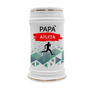 Boccale in ceramica Papà Atleta – Festa del Papà – Idea Regalo Papà Atleta – Boccale Papà – Idea Regalo Papà – Regalo Compleanno Papà – Gadget Atleta