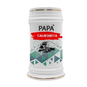 Boccale in ceramica Papà Camionista – Festa del Papà – Idea Regalo Papà Camionista – Boccale Papà – Idea Regalo Papà – Regalo Compleanno Papà – Gadget Camionista