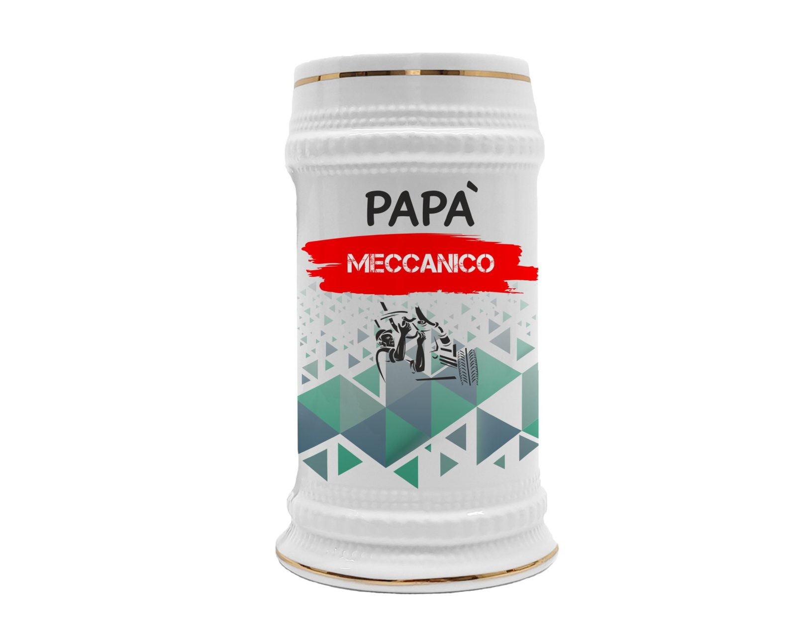 Boccale in ceramica Papà Meccanico – Festa del Papà – Idea Regalo Papà Meccanico – Boccale Papà – Idea Regalo Papà – Regalo Compleanno Papà – Gadget Meccanico