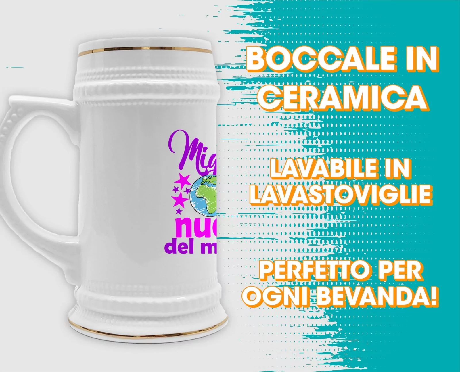 Boccale Nuora – Compleanno Suocera – Miglior Suocera del Mondo – Regali Suocera – Boccale in Ceramica Suocera – Idea Regalo Suocera – Regalo Compleanno Suocera - immagine 3