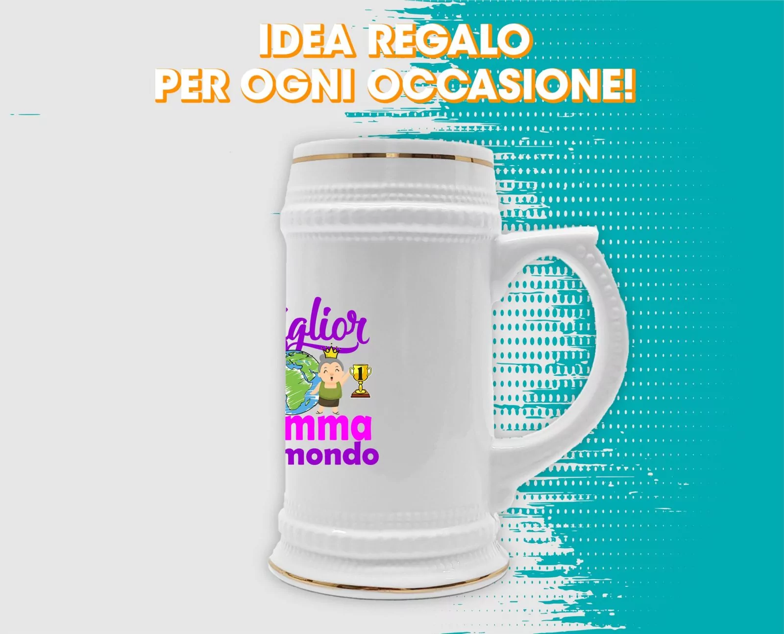 Boccale Mamma – Miglior Mamma del Mondo – Regali Mamma – Boccale in Ceramica Mamma – Idea Regalo Mamma – Boccale Compleanno Mamma – Regalo Compleanno Mamma - immagine 4