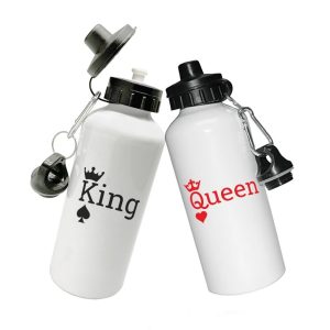 Coppia Borracce  Amore – King e Quenn- Re  e Regina – Festa Innamorati – Maglietta – SanValentino – Idea Regalo Fidanzata – Regalo per Coppia