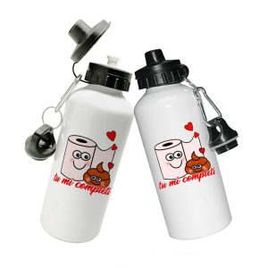 Coppia Borracce  Amore -Tu mi completi – Festa Innamorati – Maglietta – SanValentino – Idea Regalo Fidanzata – Regalo per Coppia