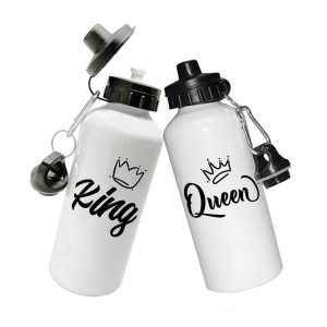 Coppia Borracce  Amore -King Quenn corona- Festa Innamorati – Maglietta – SanValentino – Idea Regalo Fidanzata – Regalo per Coppia