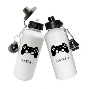 Coppia Borracce  Amore – Player 1 Player 2 – Disegni Simpatici – Festa Innamorati – Maglietta – SanValentino – Idea Regalo Fidanzata – Regalo per Coppia