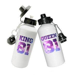 Coppia Borracce  Amore – King 01 – Queen 01 – Festa Innamorati – Maglietta – SanValentino – Idea Regalo – Regalo per Coppia