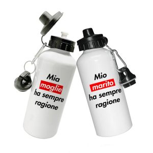 Coppia Borracce  Amore – Mia moglie ha sempre ragione – Mio marito ha sempre ragione – Festa Innamorati – Maglietta – SanValentino – Idea Regalo – Regalo per Coppia