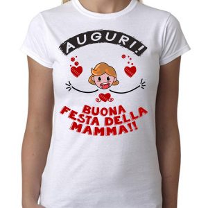 Maglietta Festa della Mamma – Femminuccia Buona Festa della Mamma – Auguri Mamma – Festa della Mamma – Idee Regalo Mamma – Regalo Mamma Originale