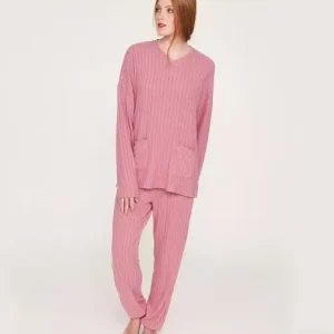 Muydemi Pigiama Donna a V a maglina