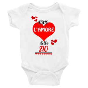 Body Neonato Divertenti – Sono l’Amore dello Zio – Body Neonato Zio – Body Neonato Simpatici – Idea Regalo Neonato