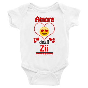 Body Neonato Divertenti – Maschietto Amore degli Zii – Body Neonato – Body Neonato Simpatici – Idea Regalo Neonato